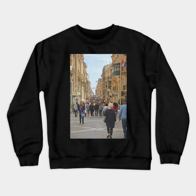 Valletta, Malta Crewneck Sweatshirt by Carole-Anne